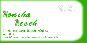 monika mesch business card